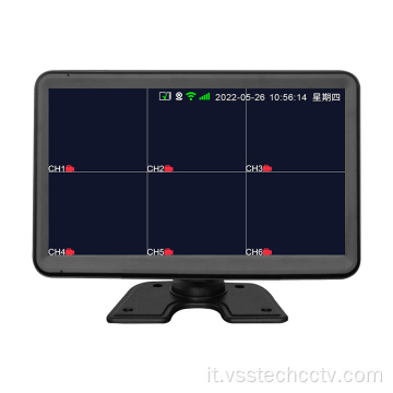 Monitor DVR audio/video a 6 canali 4G
